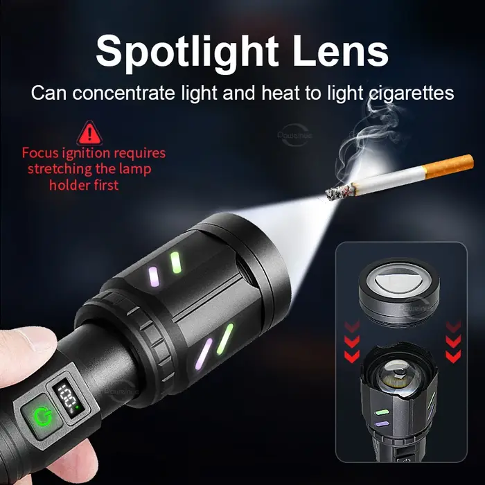 Lampe torche LED la plus puissante de 2025 – Allumage concentré