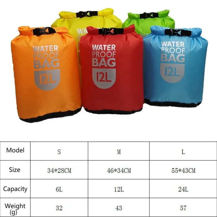 Sac sec étanche Pack natation Rafting kayak rivière Trekking flottant voile canoë canotage résistance à l'eau sacs secs