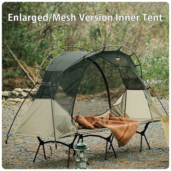 Soomloom Tente de lit ultralégère avec tente intérieure indépendante