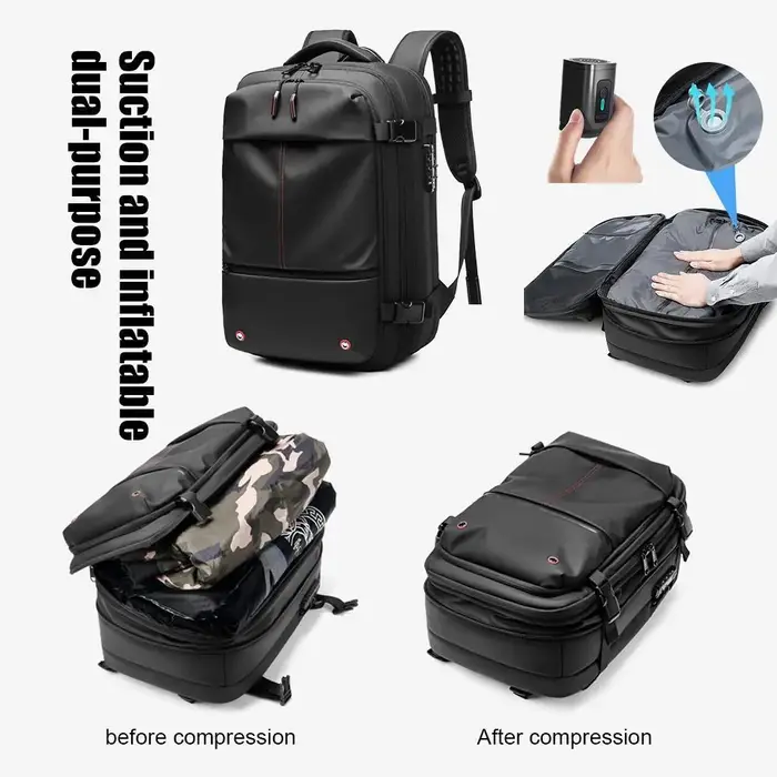 Sac à dos de voyage à Compression sous vide