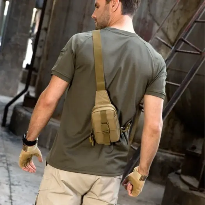 Sac de poitrine tactique militaire Trekking Pack EDC sac de sport sac à bandoulière sac