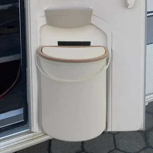 Poubelle 10L avec couvercle pour camping-car, bateaux, caravane, camping-car, pratique pour l'instal