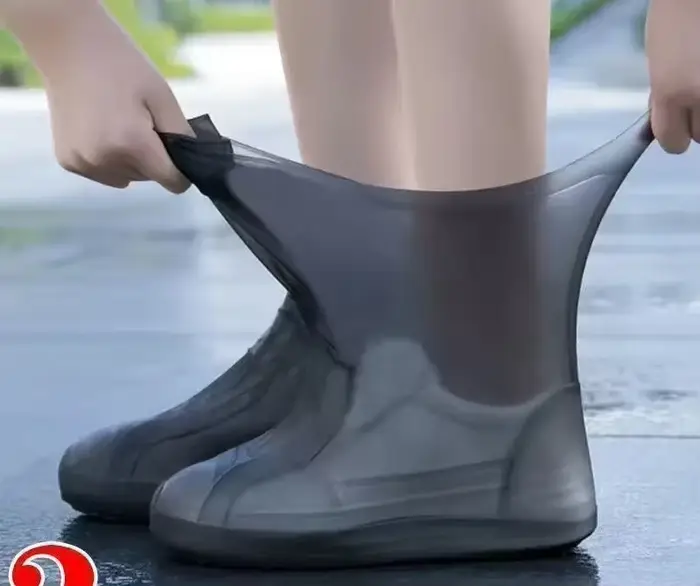 1 paire de couvre-chaussures imperméables en Silicone
