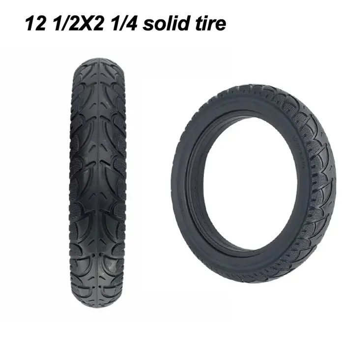 Pneu de véhicule électrique 12 1/2x2 1/4 solide 57-203 pneumatique 12,5 pouces