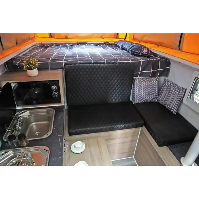 Tente de toit escamotable en aluminium personnalisée pour camions pick-up tout-terrain et remorques de camping d'aventure