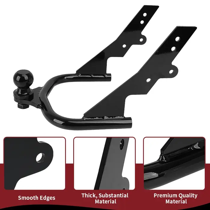 Attelage de remorque de moto noir avec boule pour Harley Touring Electra Street Tour Glide Road King FLHT FLHR FLTR 1994-2008