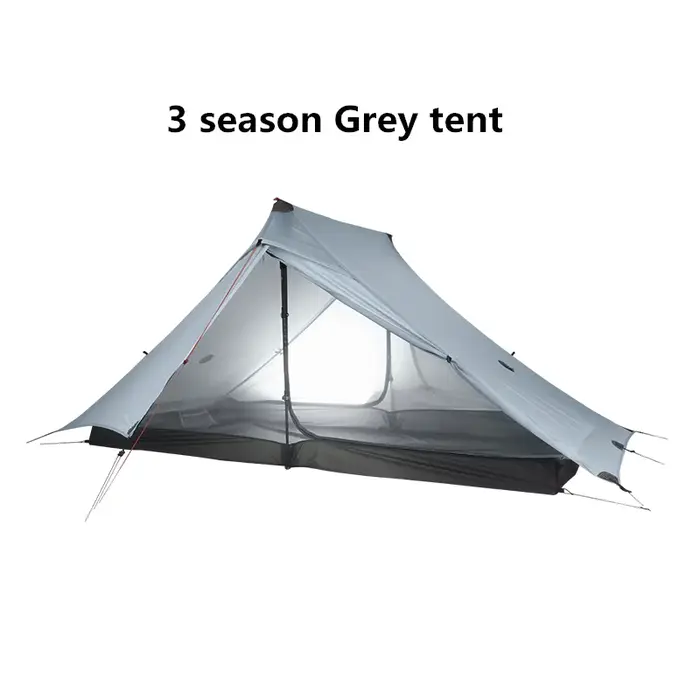 FLAME'S CREED Lanshan 2 Pro Just 920 grammes 2 côtés 20D Silnylon léger 2 personnes 3 et 4 saisons t