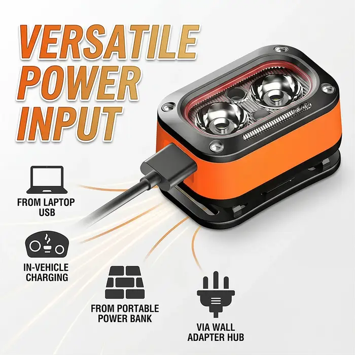 Lampe frontale LED 5 modes