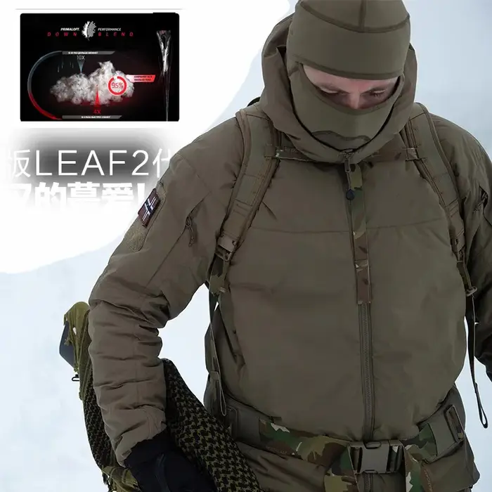 Lea 2-Veste en coton épais pour hommes, imperméable, sweat à capuche coupe-vent, étiquette argentée,