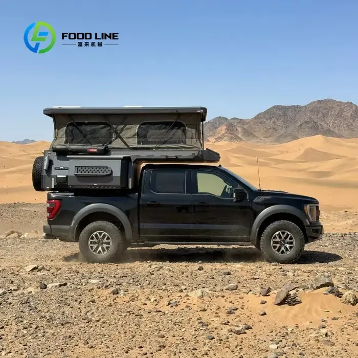Tente de toit rigide personnalisée pour pick-up avec échelle et auvent pour les aventures en plein air – Achetez en gros pour économiser