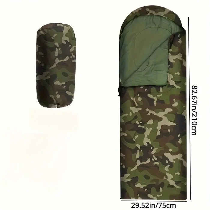 Enveloppe numérique Camouflage sac de couchage Camping en plein air Camping sac de couchage voyage c