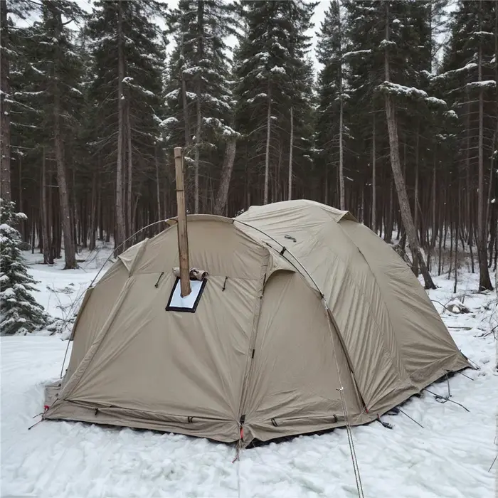 Tente d'hiver ignifuge pour 2 personnes