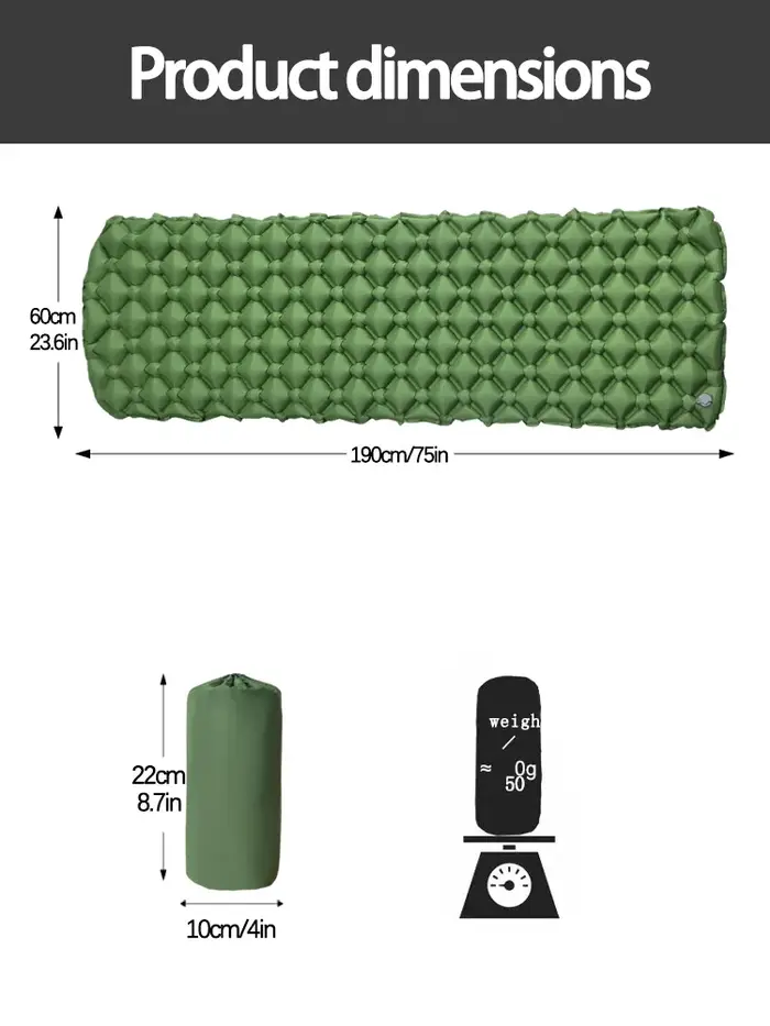 Matelas gonflable de camping pliant