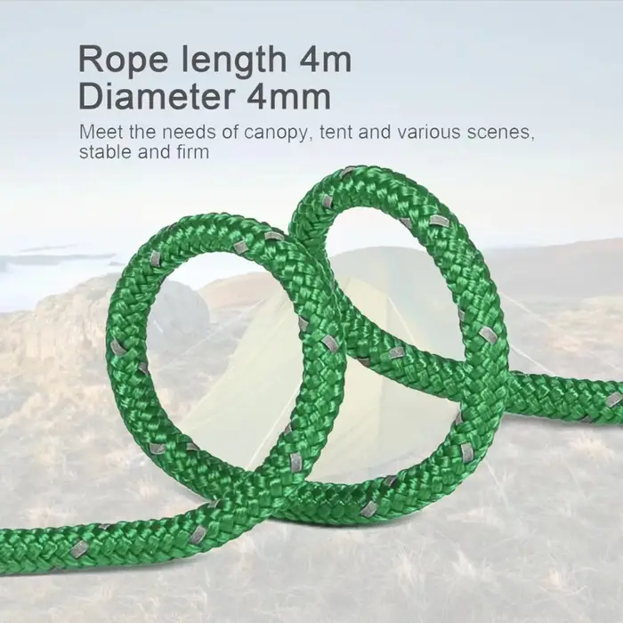 Corde de tente Durable lumineuse de 4M