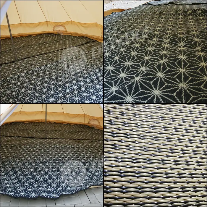 Tapis de sol de luxe en toile de coton imperméable de 5 m pour tente cloche – Offre spéciale pour le glamping