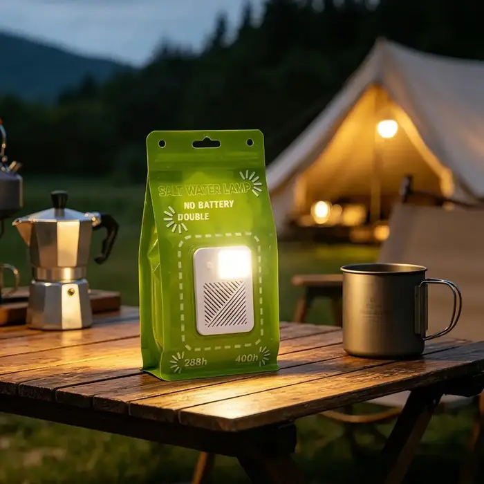 Lampe d'urgence à eau salée réutilisable