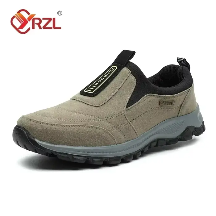 YRZL chaussures de randonnée en plein air hommes baskets sans lacet décontracté