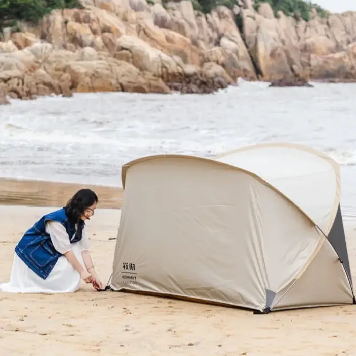 Tentes de plage pare-soleil souples pour l'extérieur