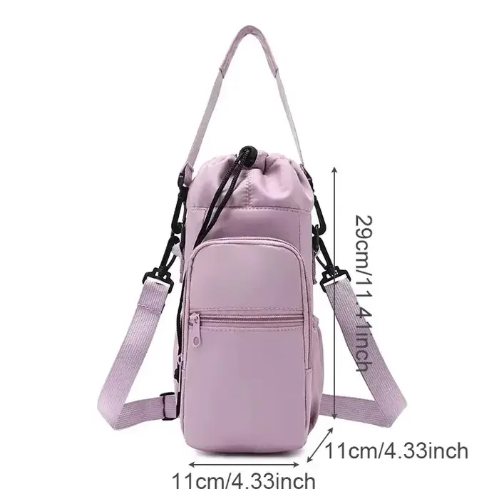 Sac de bouteille d'eau Portable avec sangle réglable