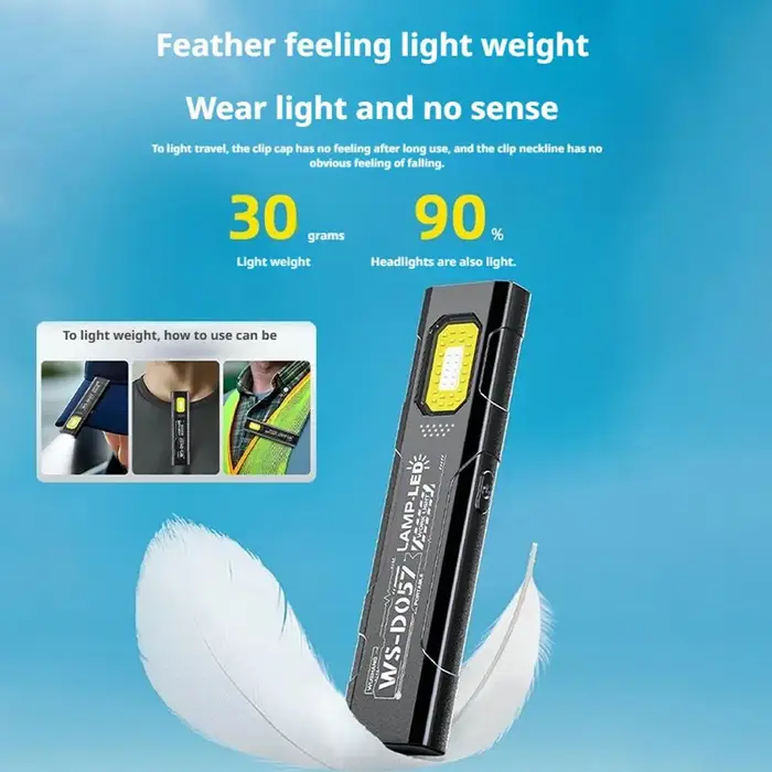 Lampe de poche LED COB Type C