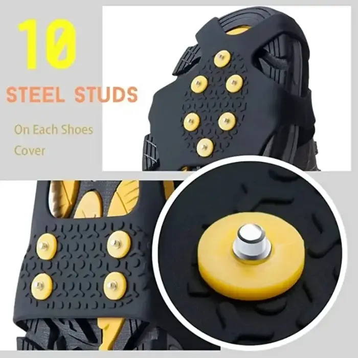 Crampons de Traction antidérapants à 10 dents