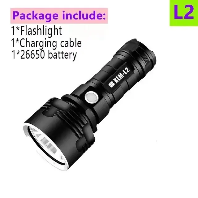 P70 L2 lampe de poche lampe de Camping Super puissante USB charge lampe de poche extérieure 26650 ba