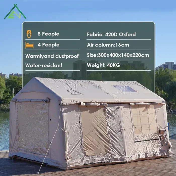 Tente gonflable de luxe pour le glamping en plein air