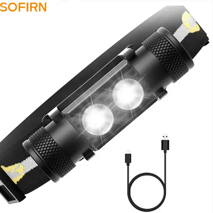 H25S phare 18650 phare double Luminus SST40 LED 1200lm USB lampe Rechargeable