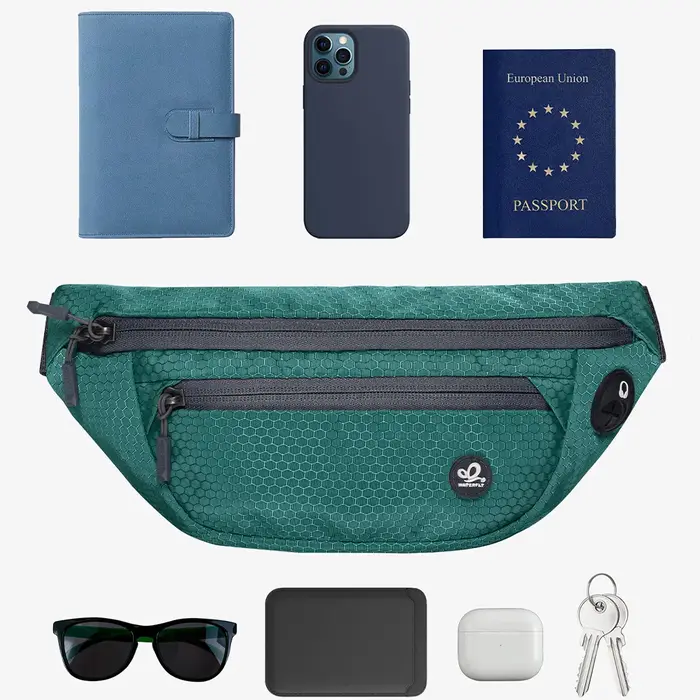 WATERFLY Bum Bag Sport Petit Sportif Unisexe Sac de Taille Élégant Léger Hipbag pour Voyage en Plein Air Randonnée