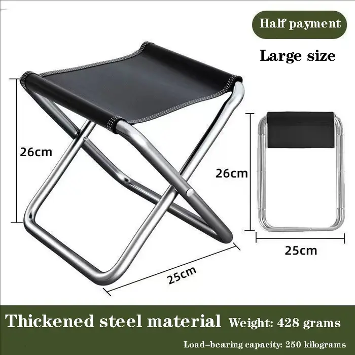 Tabouret de camping pliable