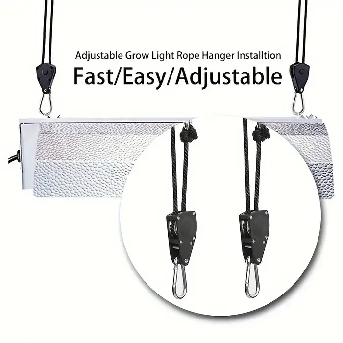 Clip de corde à cliquet robuste - Accessoire de tente pour levage sécurisé