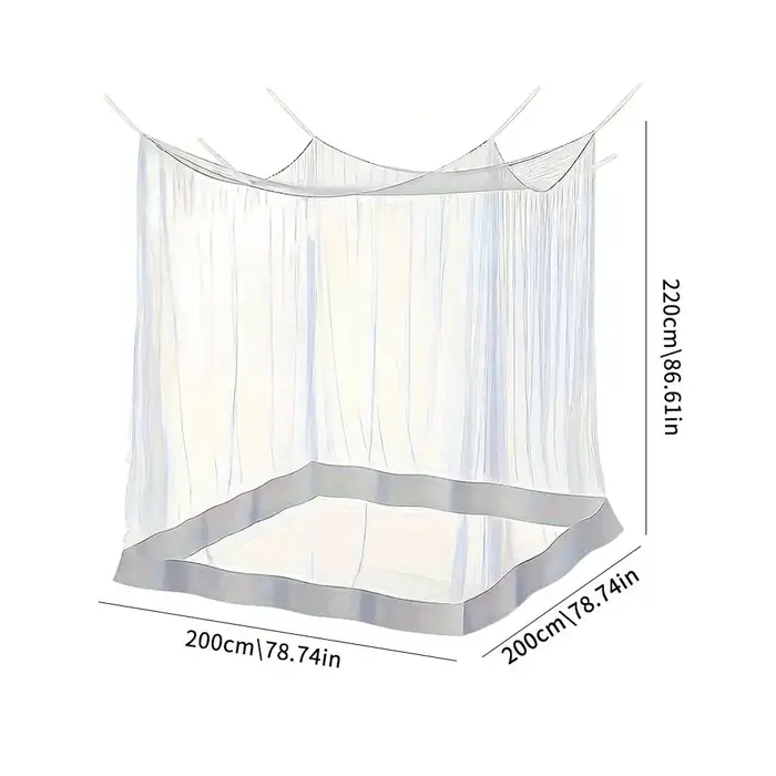 Moustiquaire de camping grande taille blanche pour l'extérieur