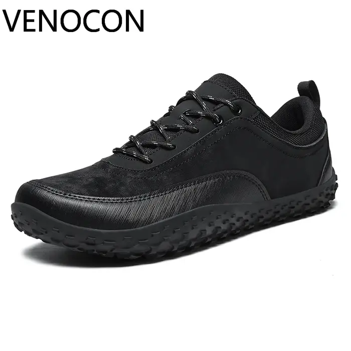 Chaussures de randonnée légères VENOCON Barefoot Minimalist Extra Ball Wide Nose Toe Box en tissu et cuir pour homme et femme