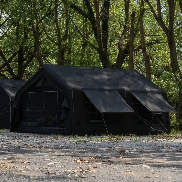 Grande tente gonflable automatique extérieure épaissie équipement de Camping ventilé de nuit tentes portables imperméables à ouverture rapide