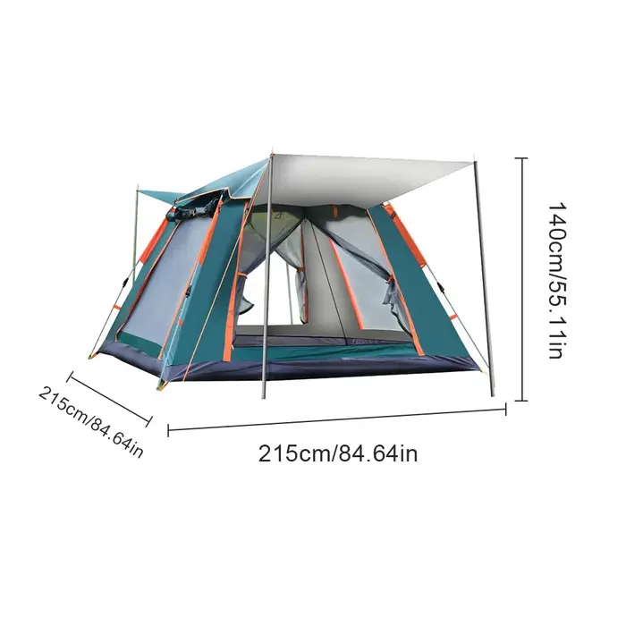 Tente de Camping ouverte automatique, imperméable, Protection solaire, plage, pliable, Anti-UV, pour