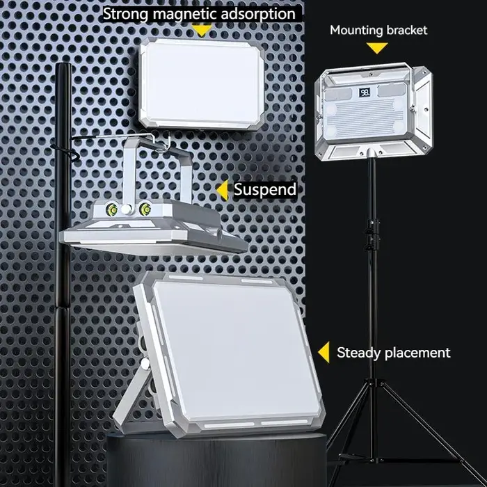 LED Camping tente lumière projecteur Rechargeable haute puissance éclairage de secours extérieur éta