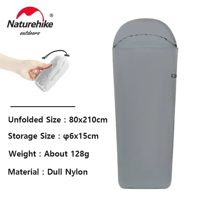 Natureifa-Sac de couchage ultraléger pour camping en plein air, randonnée, hôtel, voyage unique, lav