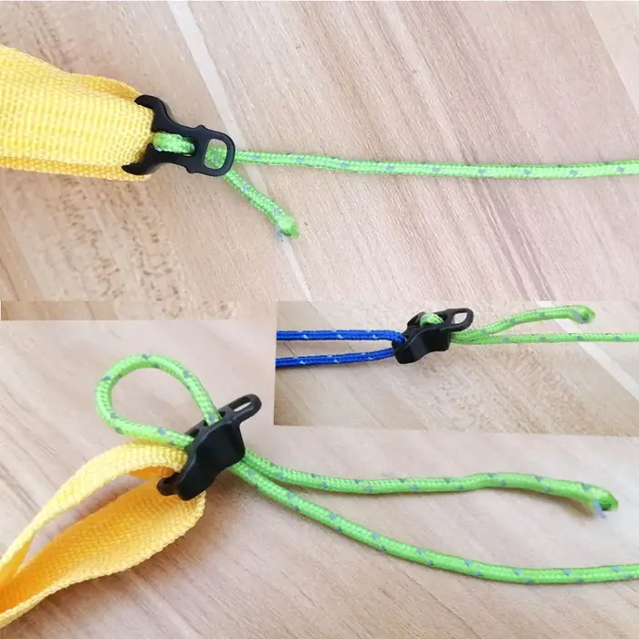 10 pièces 30 pièces tente de Camping Guy ligne auvent cordon attache de corde Guyline coureurs tende
