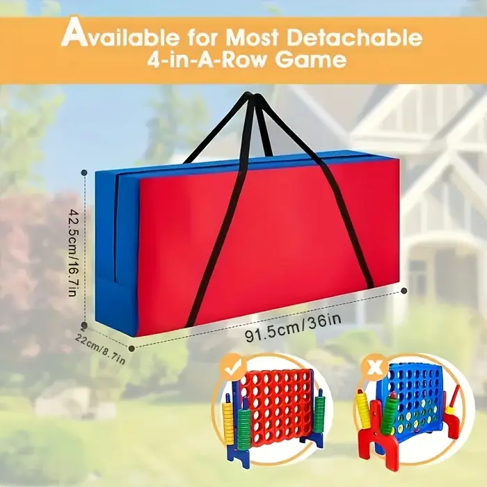Sac de taille géant 4 en 1, sac de rangement géant avec poignées ergonomiques et fermetures éclair durables