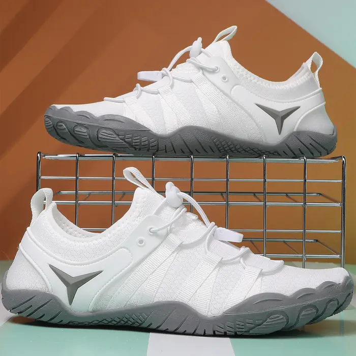 Chaussures de wading beige unisexe antidérapantes à séchage rapide pour la randonnée aquatique