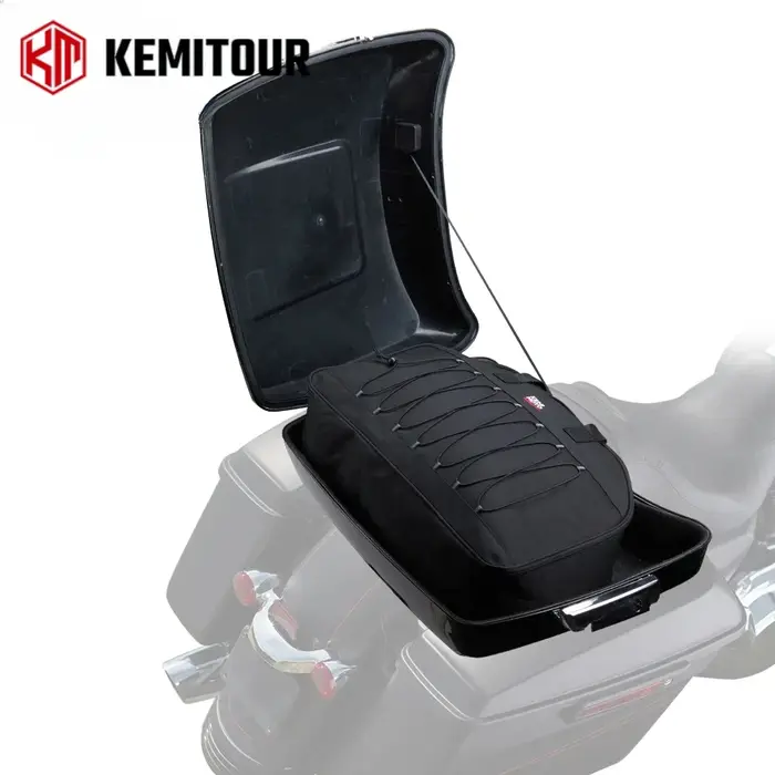 KEMITOUR Tour Pack organisateur voyage-Paks sac à bagages à doublure souple pour Street Glide Electra