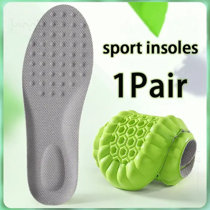 1 paire de semelles intérieures respirantes absorbant les chocs