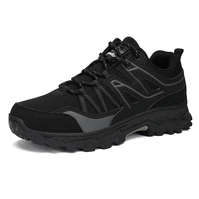 Chaussures de randonnée en plein air pour hommes, antidérapantes, résistantes à l'usure, à lacets, c
