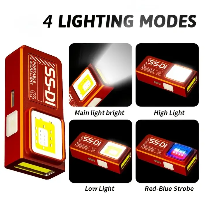 Lampe frontale COB portable rechargeable