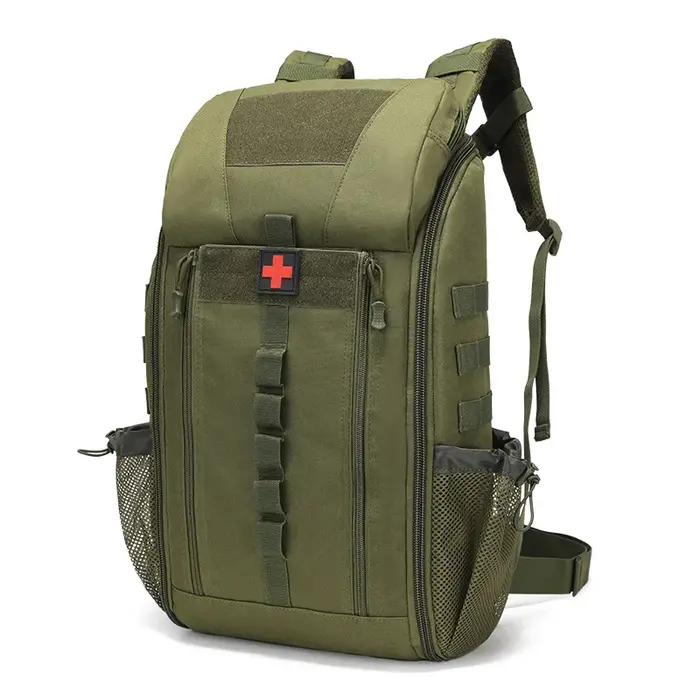 Sac à dos médical d'extérieur, trousse de premiers secours tactique, sac de rangement de grande capa