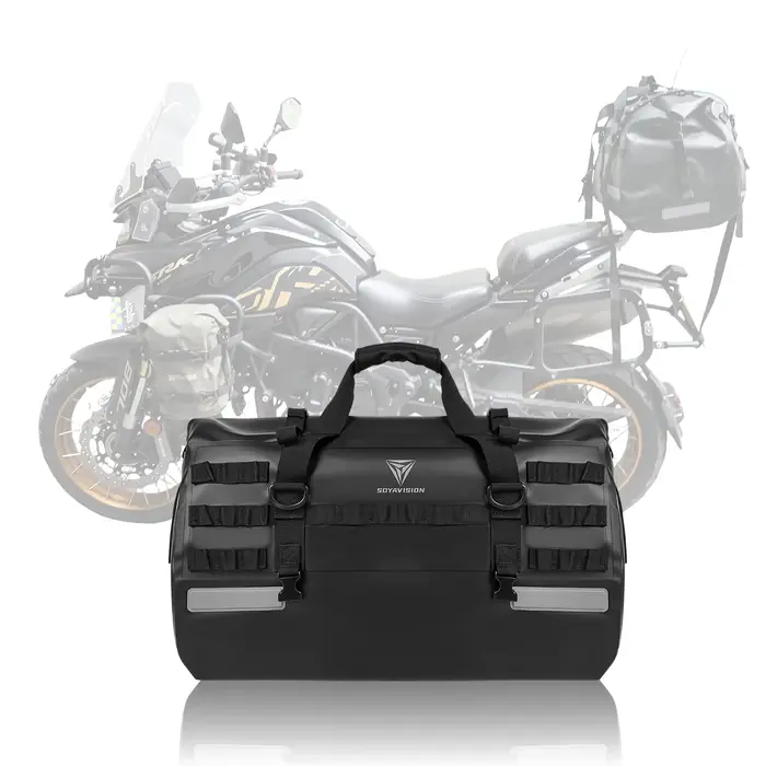 Sacoches de moto 60L 66L 40L, sacs de selle pour motos, ski, voyage, randonnée, Camping, sac à bagag
