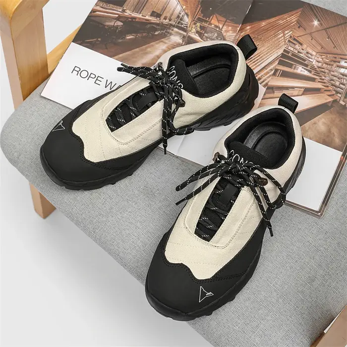 High Quality Leather Hiking Shoes Durable Outdoor Sport Men Trekking Leather Shoes Lace-Up Climbing Hunting Sneakers