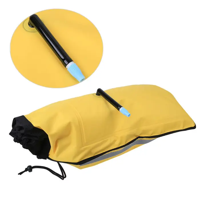 Pagaie flottante gonflable en nylon pour canoë kayak, sac de sauvetage