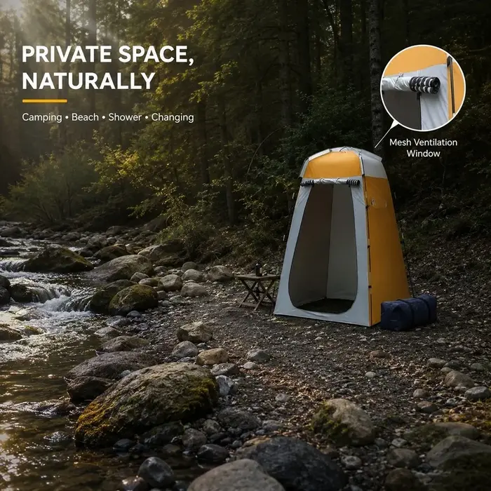 Tente de douche portable