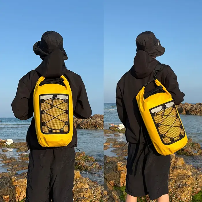 40L flottant sac sec pour kayak natation plage étanche Sports nautiques Rafting canotage sac à dos maille
